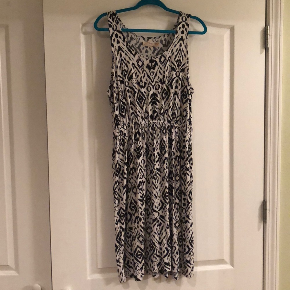 Black and White tribal print tank dress